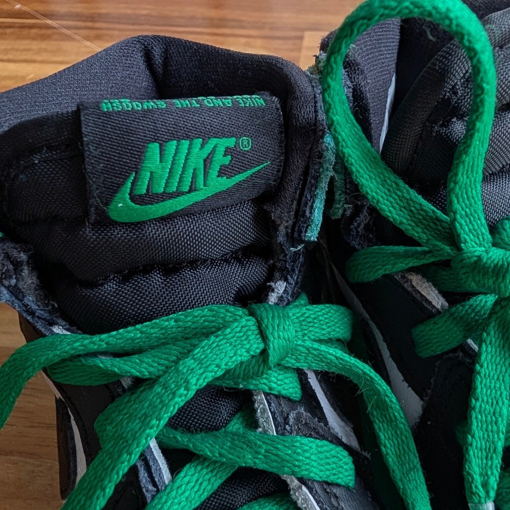 Nike‎ Air Jordan 1 Retro High OG Lucky Green Toddler Sneakers Size 8 Toddler - Picture 7 of 10